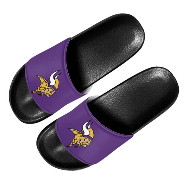 Women's Minnesota Vikings Flip Flops 002